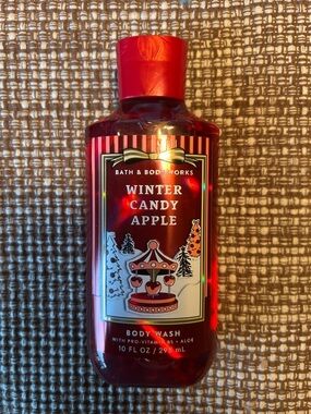 Bath & Body Works Winter Candy Apple Body Wash - Red 10 oz.